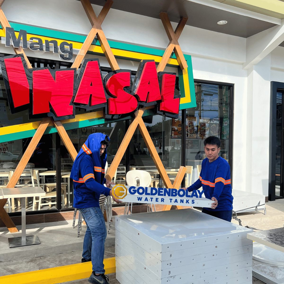 Mang Inasal modular water tank